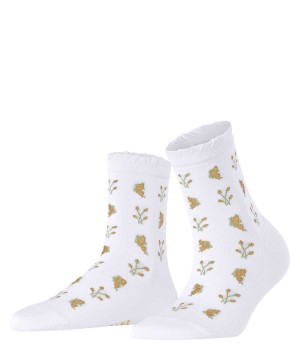 Dámské Ponožky Falke Bucolic Short sock Bílé | 2340SQEIC