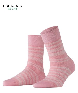 Dámské Ponožky Falke Sunset Stripe Socks Růžové | 6903OAMBP