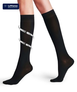 Dámské Ponožky Falke Vitalize 40 DEN Knee-high Socks Černé | 3684BCDMX