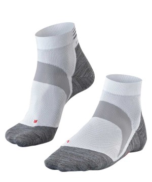 Dámské Sports Socks Falke BC6 Pro Short Biking Short sock Bílé | 3019MXQDN