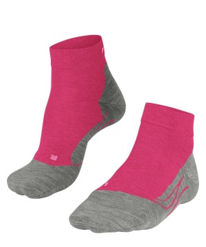 Dámské Sports Socks Falke GO2 Short Golf Short sock Červené | 6432SVHMG