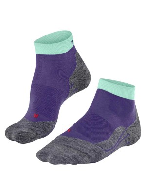 Dámské Sports Socks Falke RU4 Endurance Short Running Short sock Fialové | 2908YEHCR