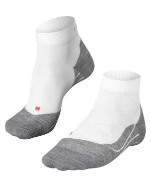 Dámské Sports Socks Falke RU4 Endurance Short Running Short sock Bílé | 1650LQIFR