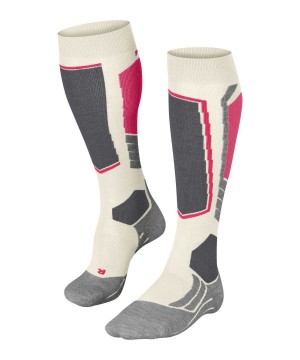Dámské Sports Socks Falke SK2 Intermediate Skiing Knee-high Socks Bílé | 3549URMVX