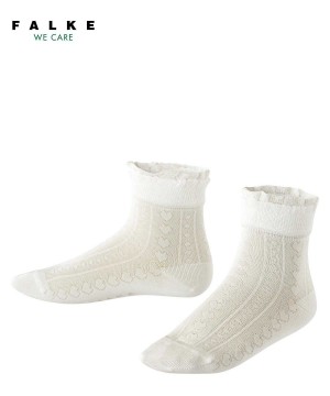 Dětské Ponožky Falke Romantic Net Socks Bílé | 1804QLATB