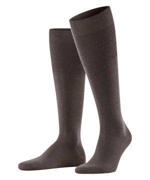 Pánské Ponožky Falke Airport Knee-high Socks Hnědé | 8524WDPFT