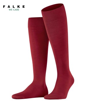Pánské Ponožky Falke ClimaWool Knee-high Socks Červené | 7056NWLEC