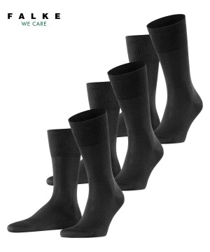 Pánské Ponožky Falke Tiago 3-Pack Socks Černé | 9507DKCMR